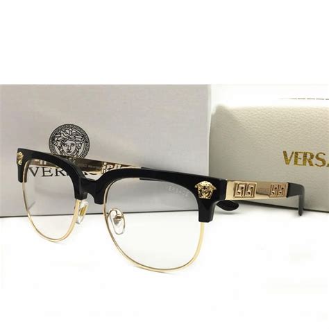 gold versace frames|gold versace eyeglasses frames men.